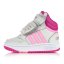 Detské bielo-ružové tenisky Adidas Hoops Mid 3.0 AC I GZ1934