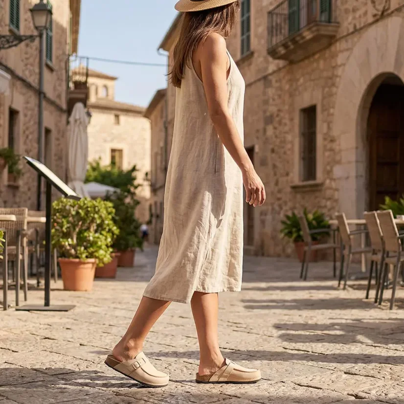 Dámske zdravotné šľapky Batz Fiorella beige