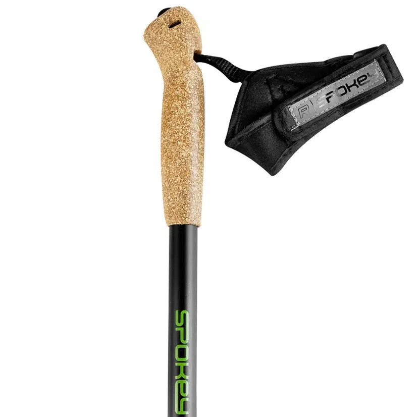 Nordic Walking palice Spokey RUBBLE 2dielne čierno-zelené