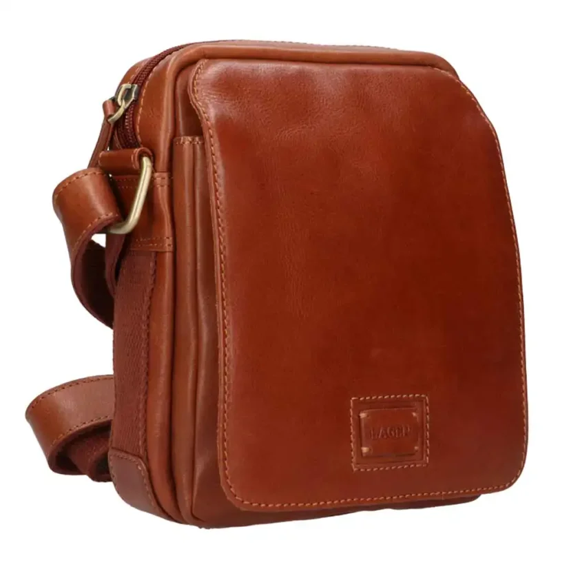 Kožená taška cez plece Lagen BLC-24-2776 koňaková