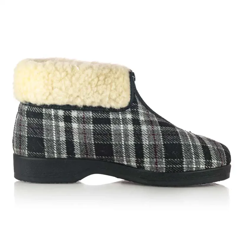 Pánske zateplené papuče Mjartan 8076-K93L sivé