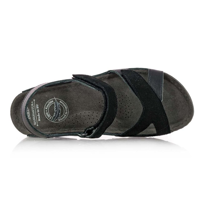 Dámske čierne zdravotné sandále Batz Toledo black