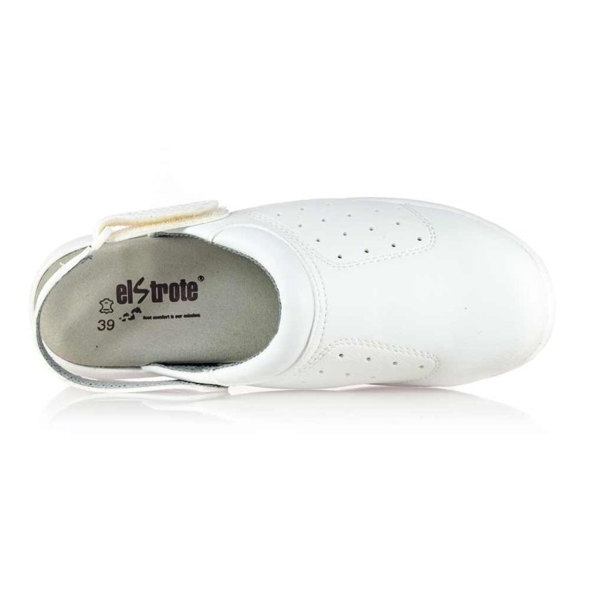 Dámska biela zdravotná obuv Elstrote Mika 91 212