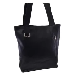 Dámska kožená kabelka Mercucio 250703 čierna