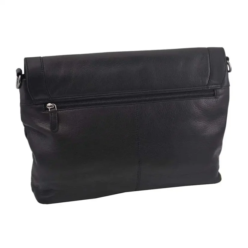 Dámska kožená kabelka Mercucio 250121 čierna