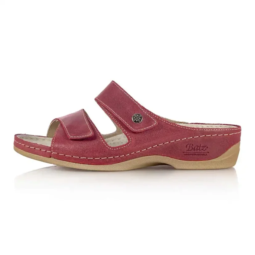 Dámske zdravotné šľapky Batz FC06 red