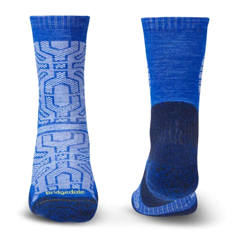 Pánske ponožky Bridgedale Hike UL T2 MP Crew royal blue