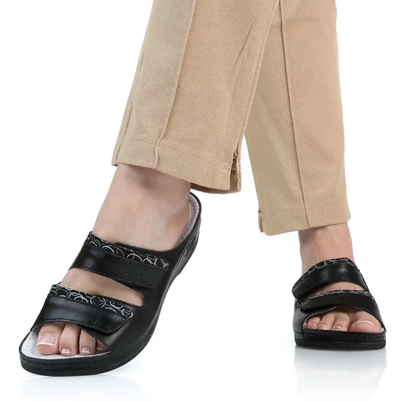 Dámske zdravotné šľapky Batz Rea black