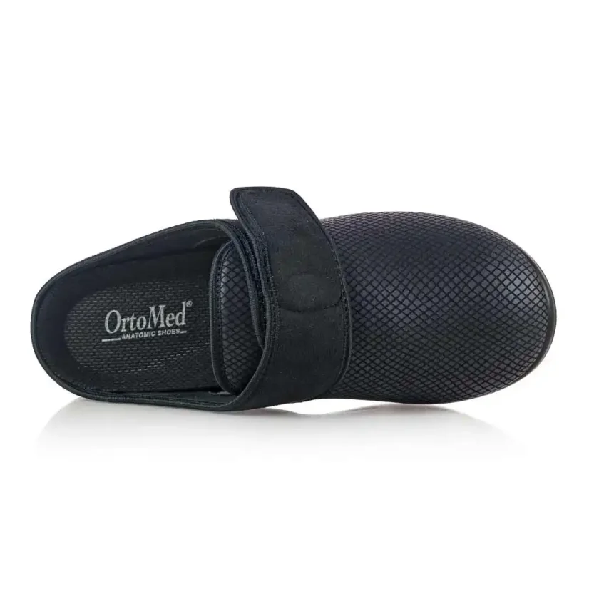 Pánske ortopedické šľapky OrtoMed 682 čierne