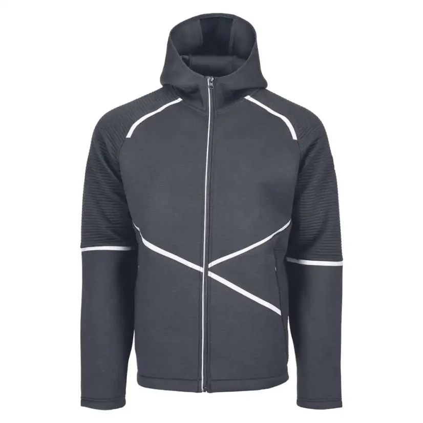 Cerva L-SURE CRAIG čierna mikina s kapucňou