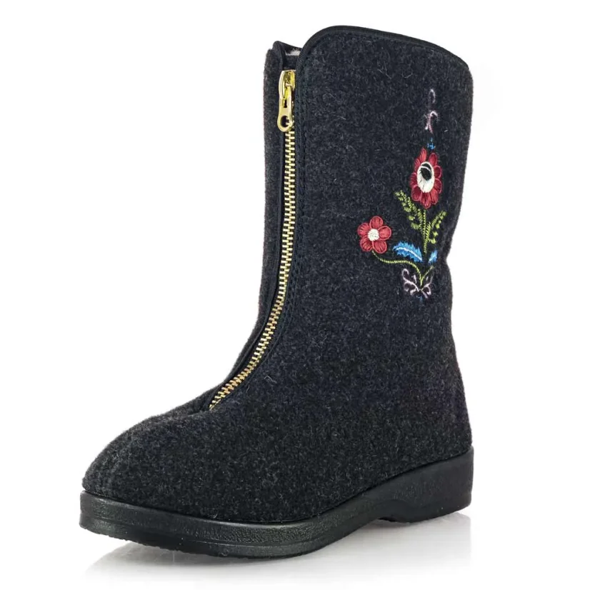 Dámske kapce Mjartan 800 B02-107 čierne s ornamentom