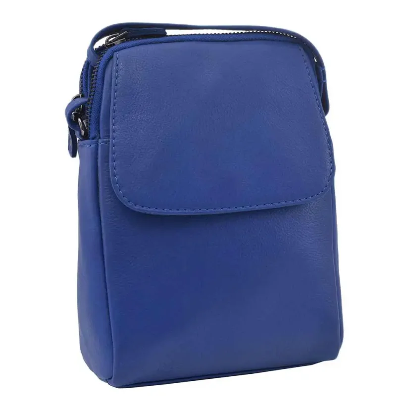 Dámska kožená kabelka Mercucio 250118 modrá