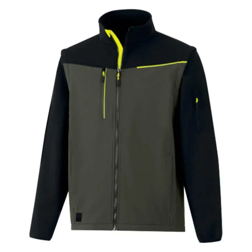 Softshellová bunda 2v1 Delta Plus SOCCIA khaki-čierna