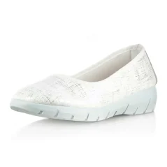 Dámske zdravotné baleríny MEDI LINE 233129X biele