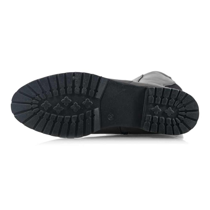 Dámske sivé kožené prechodné čižmy Wild 07744551A2 grey