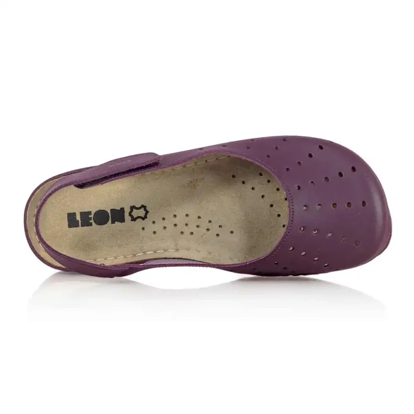 Dámske zdravotné sandále Leon 967 bordové