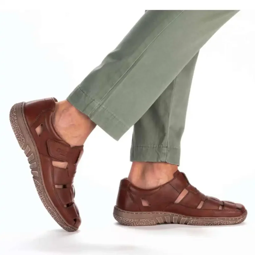 Pánske poltopánky Rieker 03578-24 hnedé