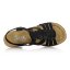 Dámske čierne sandále Rieker 69702-00