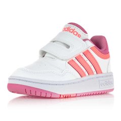 Detské ružovo-biele tenisky Adidas Hoops 3.0 CF I GW0440