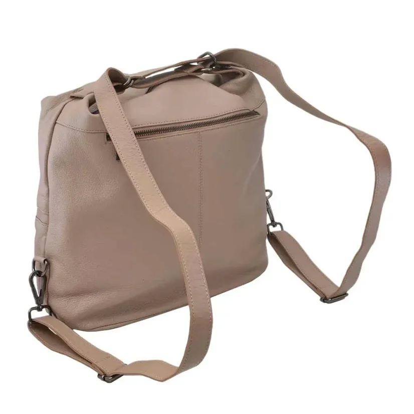 Dámska kožená kabelka Mercucio 250701 béžová