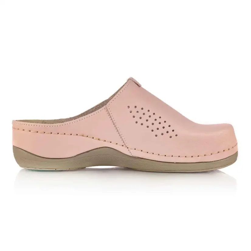 Dámske zdravotné šľapky LEON 930 ružové