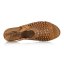 Dámske hnedé kožené sandále Klop 011 SB 3A 04-tan