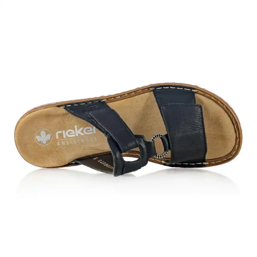 Dámske šľapky Rieker 60885-00 čierne