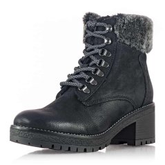 Dámske kožené zimné čierne čižmy Klondike Wh-353H13 black
