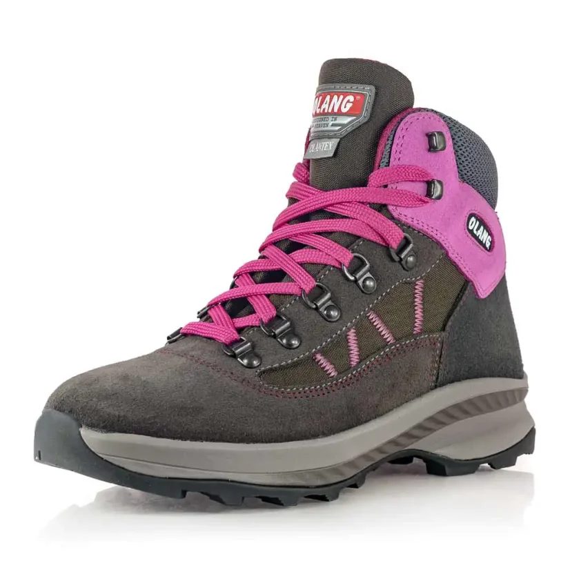 Dámska turistická obuv Olang Cortina Tex 904 fuxia-burgundy