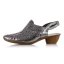 Dámske metalické sandále Rieker 43769-90