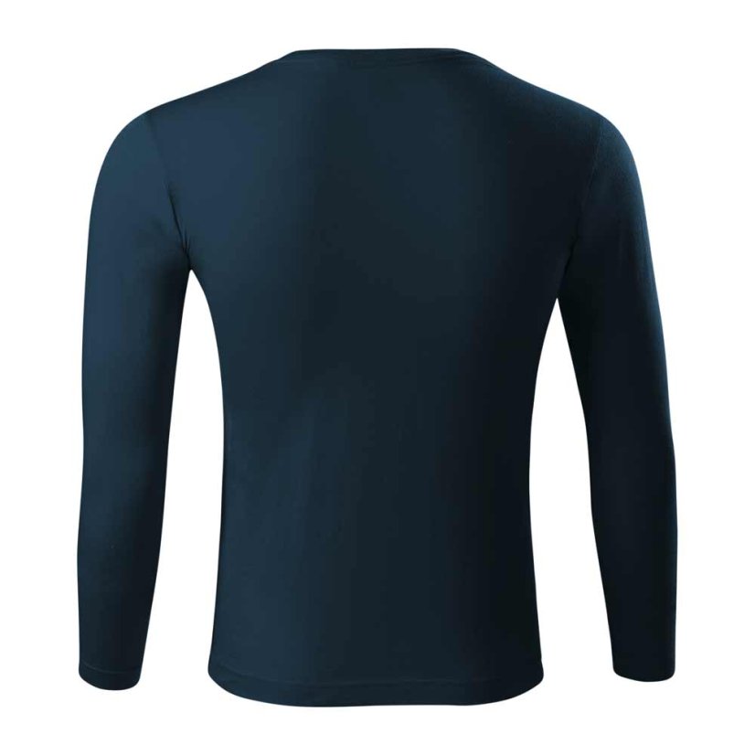 Pánske tmavo-modré tričko s dlhým rukávom Malfiny Fit-T LS 119 02