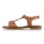Dámske hnedé kožené sandále Remonte D3655-24