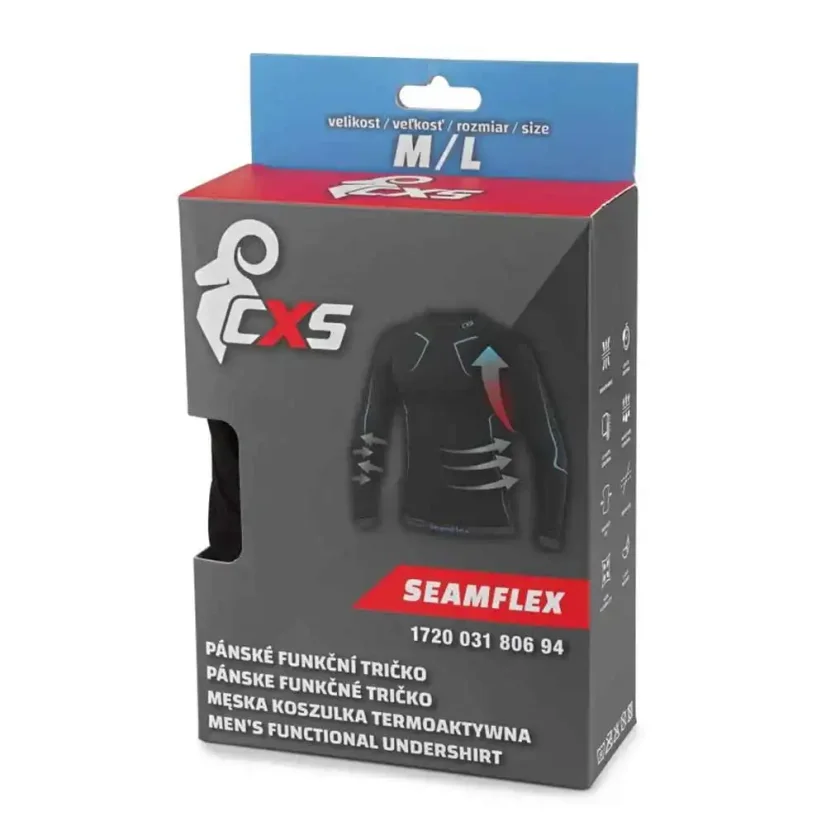 Pánske funkčné tričko CSX SeamFlex čierno-modré