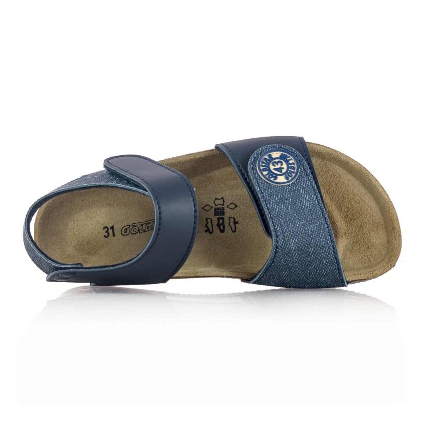 Detské modré zdravotné sandále Goldstar 1852AT premier jeans blu