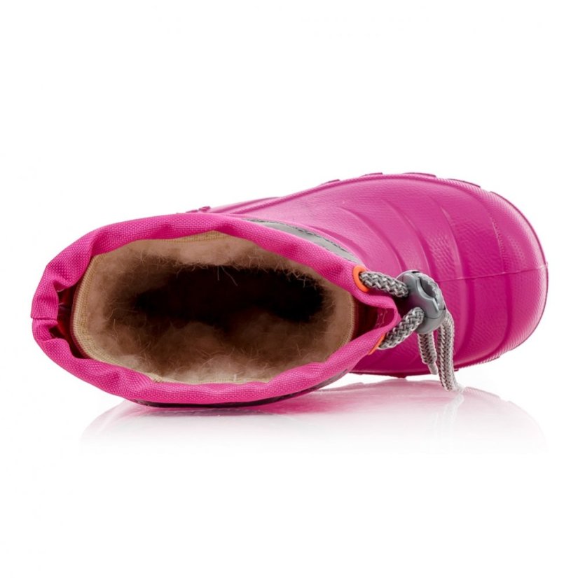 Detské snehule - gumáky s ovčinou Demar Mammut S 0300 pink