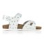 Detské biele zdravotné sandále Goldstar 1845TR stellina bianco