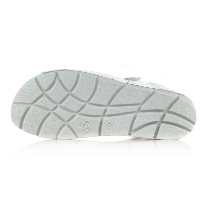 Dámske biele kožené zdravotné sandále Batz Miri camouflage white