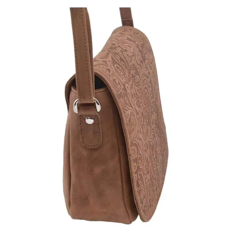 Dámska kožená kabelka Mercucio 250112 béžová