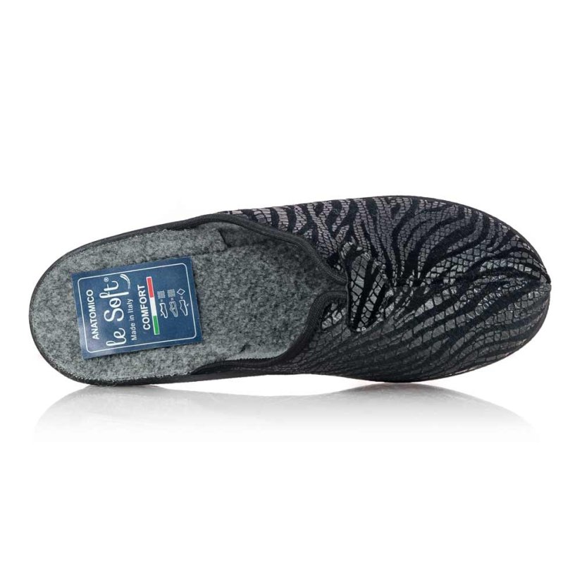 Dámske čierne papuče Le Soft 30367-22 black