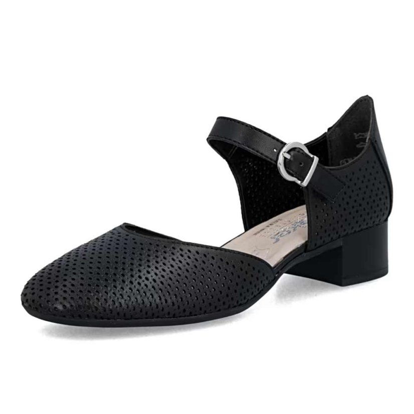 Dámske lodičky Rieker 43460-00 čierne