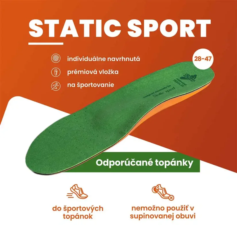 Batz Static Sport individuálne vložky do topánok
