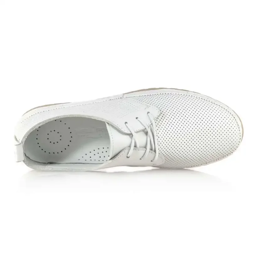 Dámske poltopánky WellFoot 24115 - biele