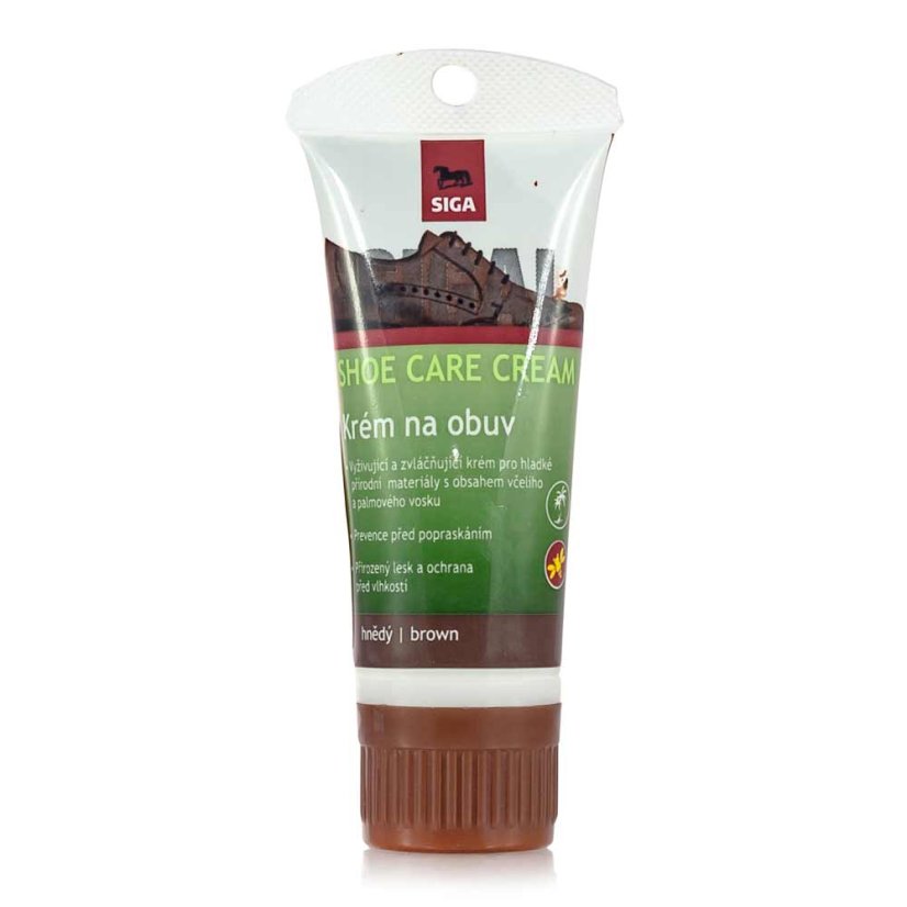 Hnedý krém na obuv s aplikátorom Sigal 50ml
