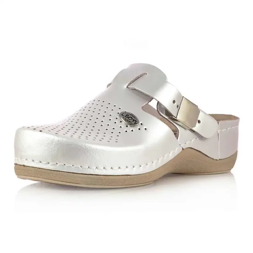 Dámske zdravotné šľapky Leon 900 perla