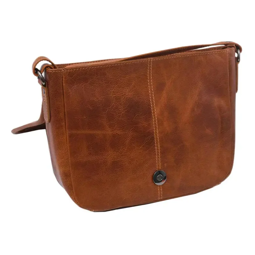 Dámska kožená kabelka Mercucio 390112 horčicová