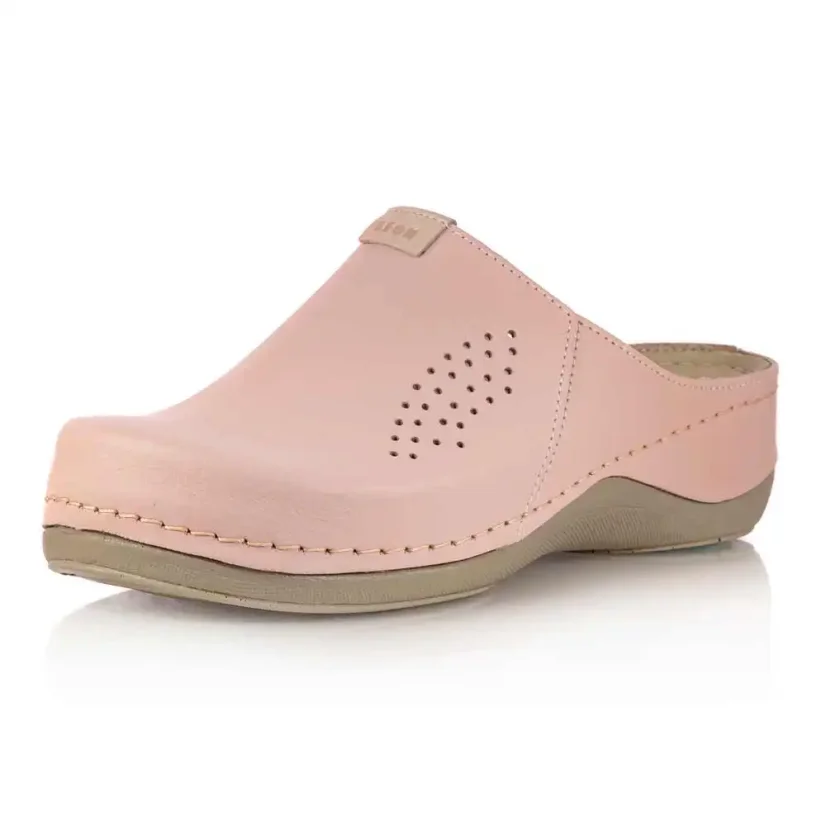 Dámske zdravotné šľapky LEON 930 ružové