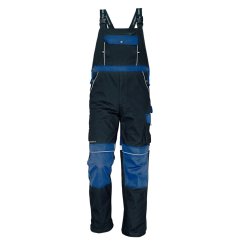 Tmavo-modré montérkové nohavice Stanmore na traky