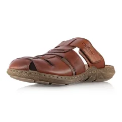 Pánske šľapky Rieker 22087-24 hnedé