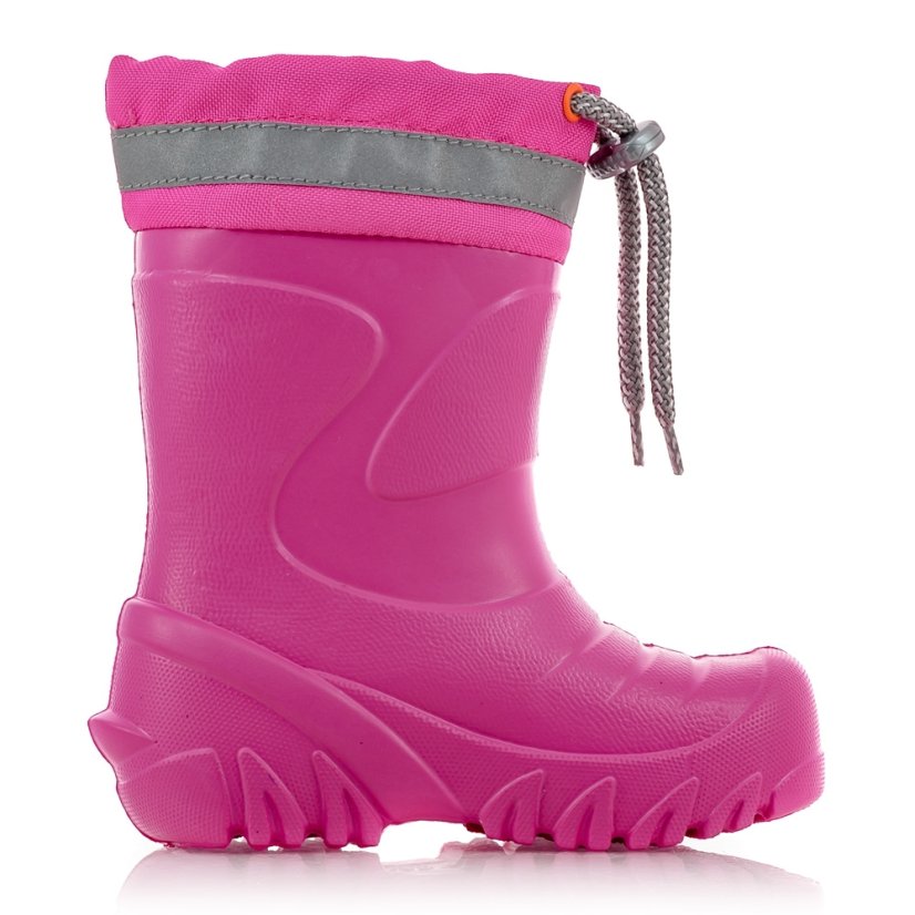 Detské snehule - gumáky s ovčinou Demar Mammut S 0300 pink