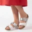 Dámske zdravotné šľapky Batz Mallorca white silver